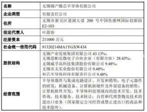 錫產(chǎn)微芯喜獲營(yíng)業(yè)執(zhí)照，法人代表引領(lǐng)技術(shù)服務(wù)與轉(zhuǎn)讓新篇章